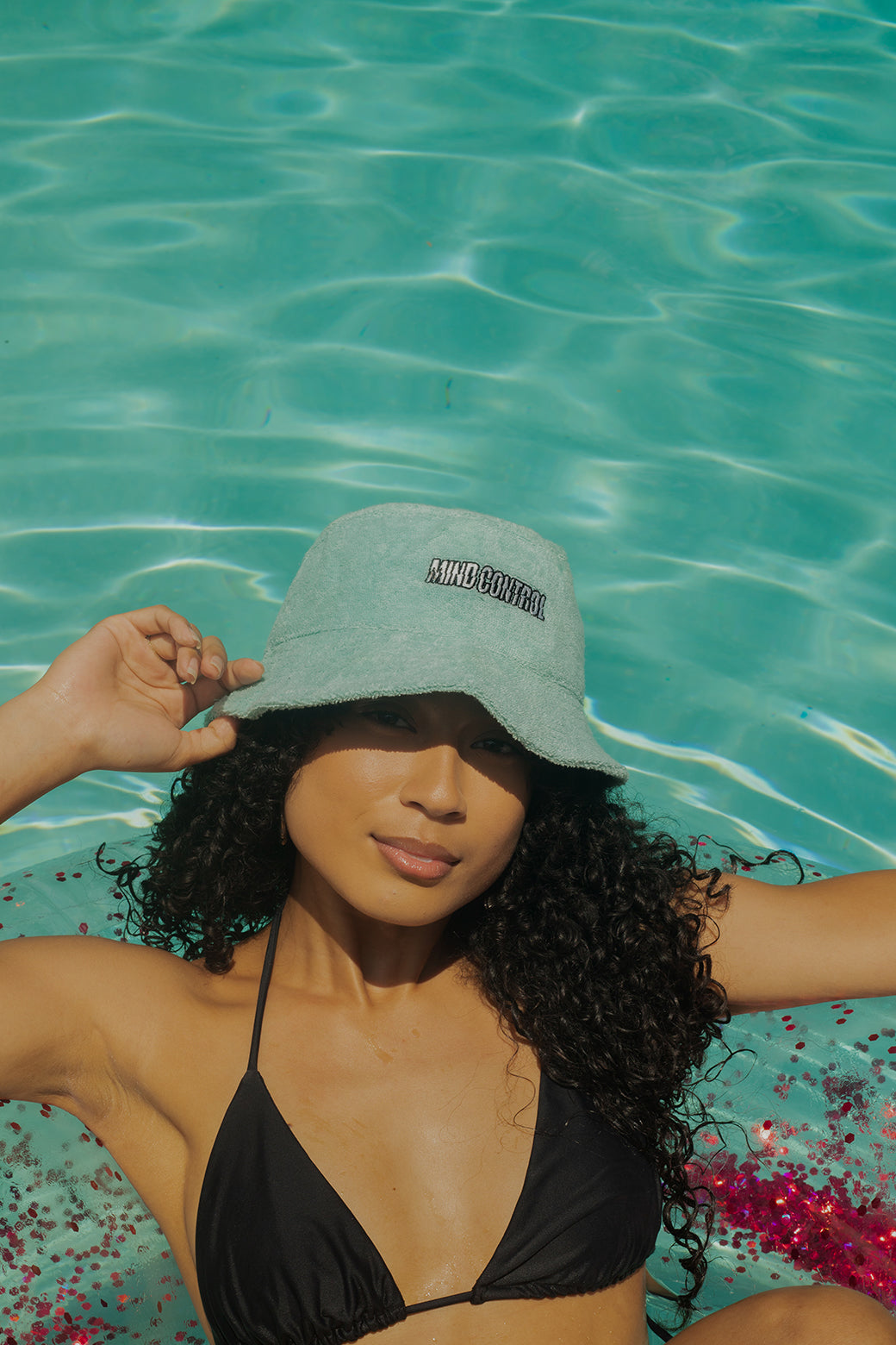 Mint Textured Bucket Hat