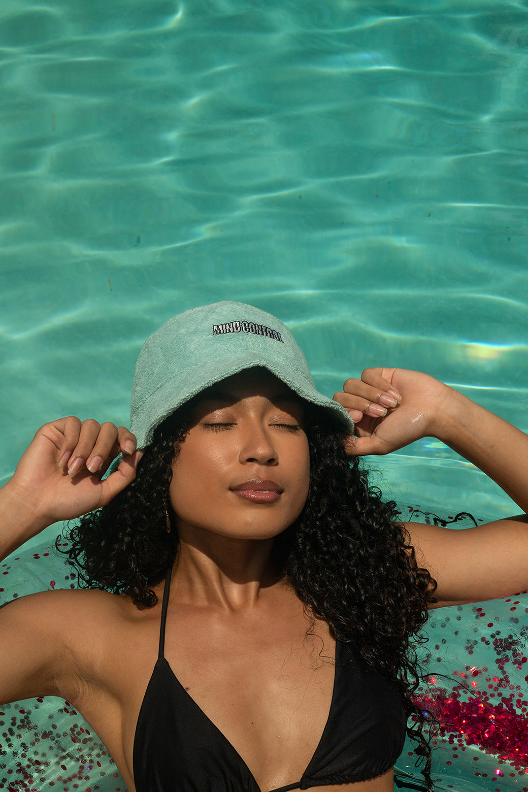 Mint Textured Bucket Hat