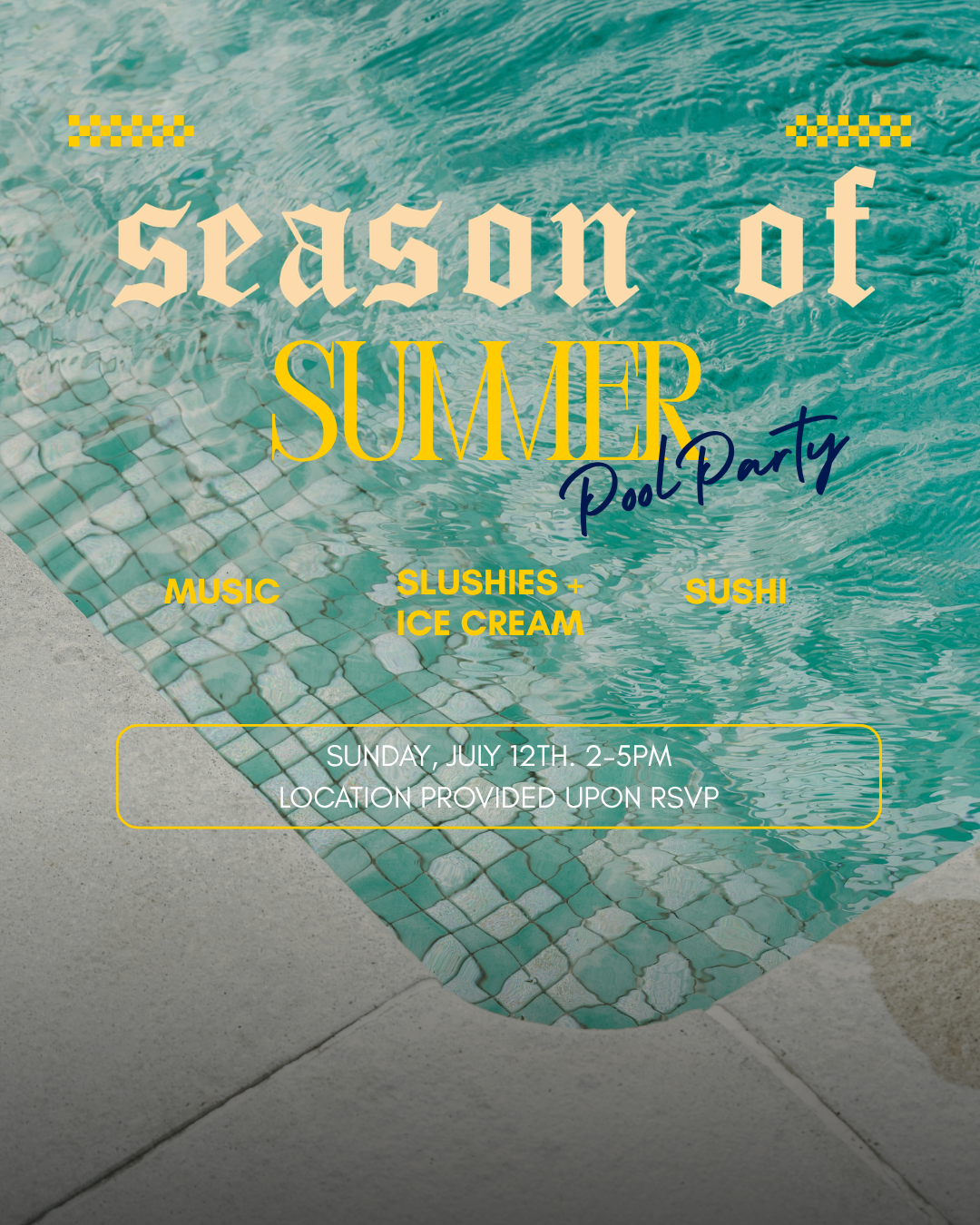 Season Of Summer Pool Party