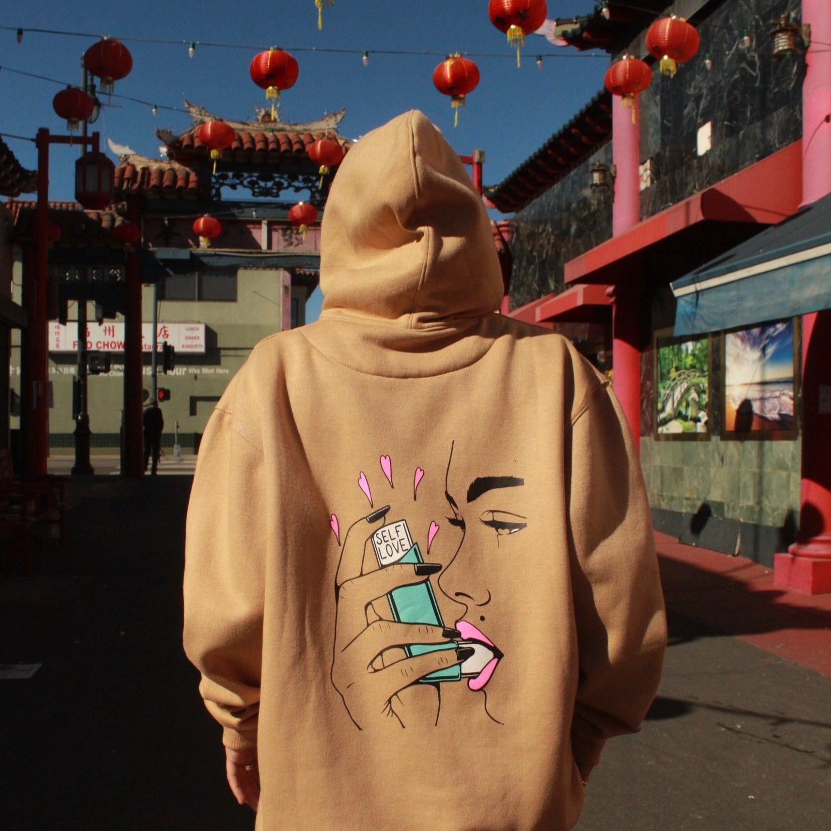 Self Love Camel Hoodie