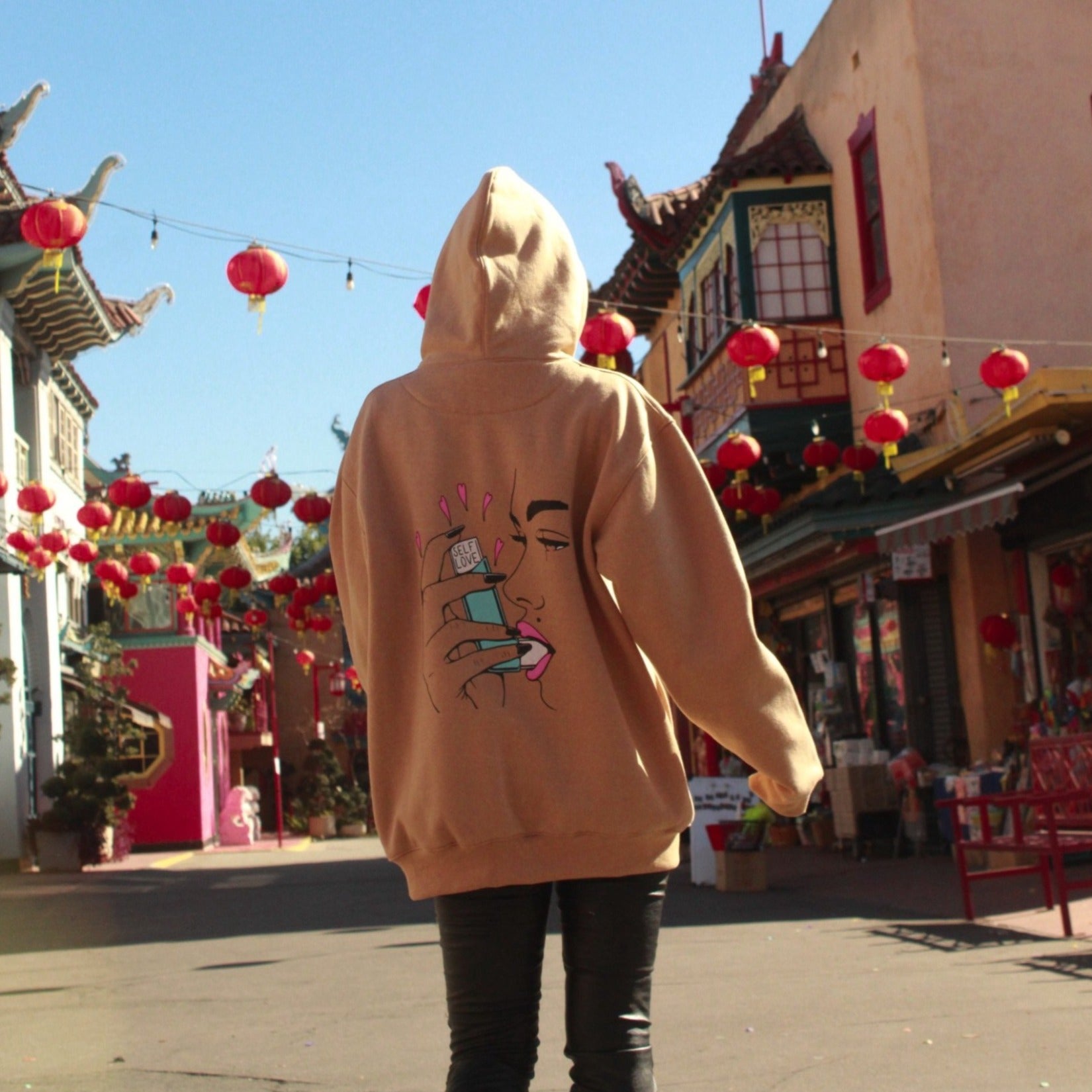 Self Love Camel Hoodie